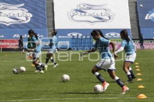 FÚTBOL FEMENIL . CLUB PUEBLA VS SANTOS