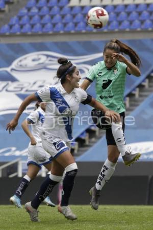 FÚTBOL FEMENIL . CLUB PUEBLA VS SANTOS