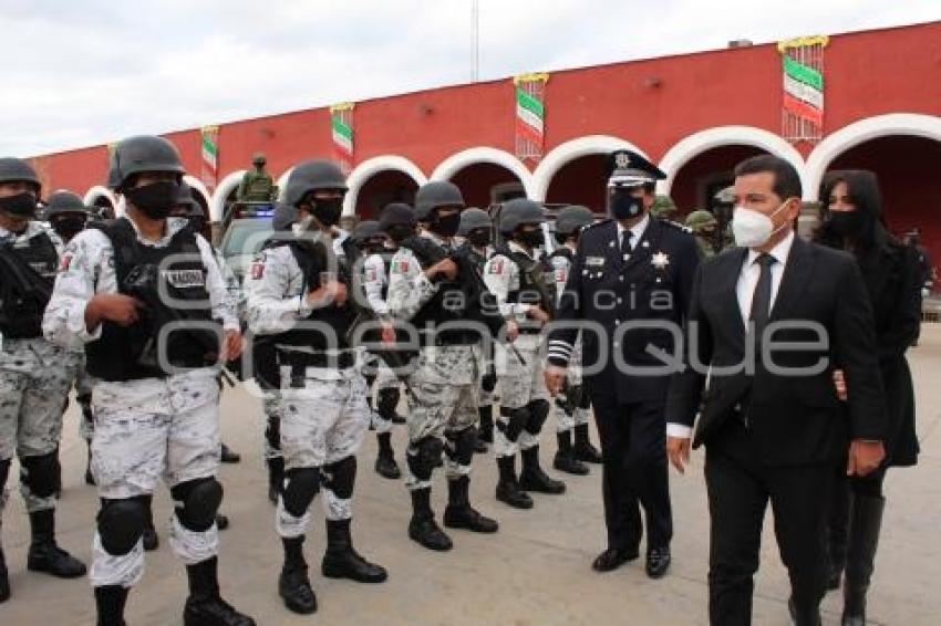 CHOLULA . HOMENAJE A POLICÍAS