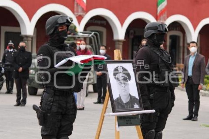 CHOLULA . HOMENAJE A POLICÍAS