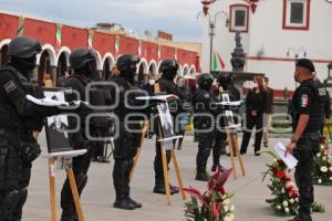 CHOLULA . HOMENAJE A POLICÍAS