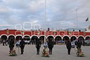 CHOLULA . HOMENAJE A POLICÍAS