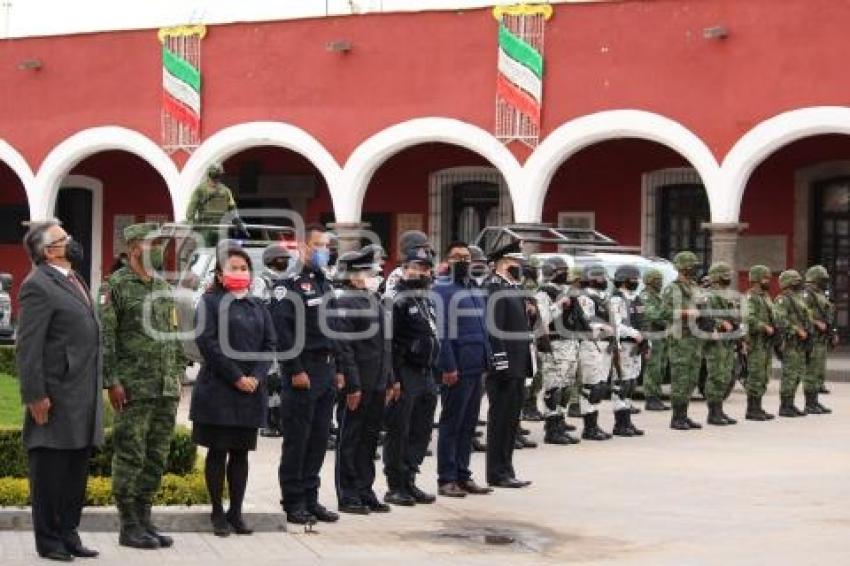 CHOLULA . HOMENAJE A POLICÍAS