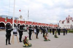 CHOLULA . HOMENAJE A POLICÍAS