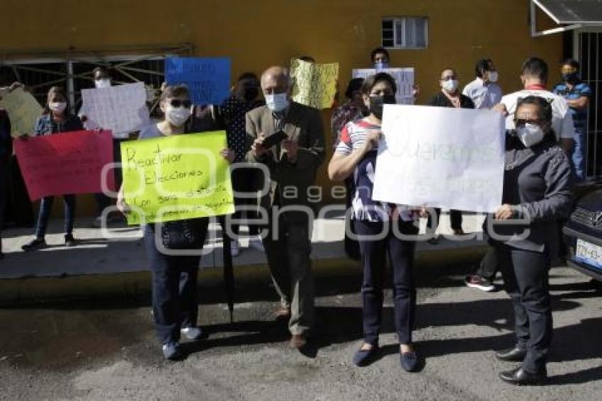 MANIFESTACIÓN SINDICATO ISSSTEP