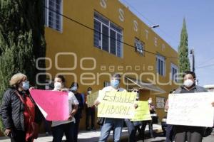 MANIFESTACIÓN SINDICATO ISSSTEP