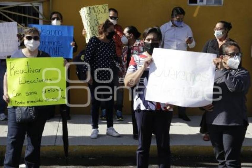 MANIFESTACIÓN SINDICATO ISSSTEP