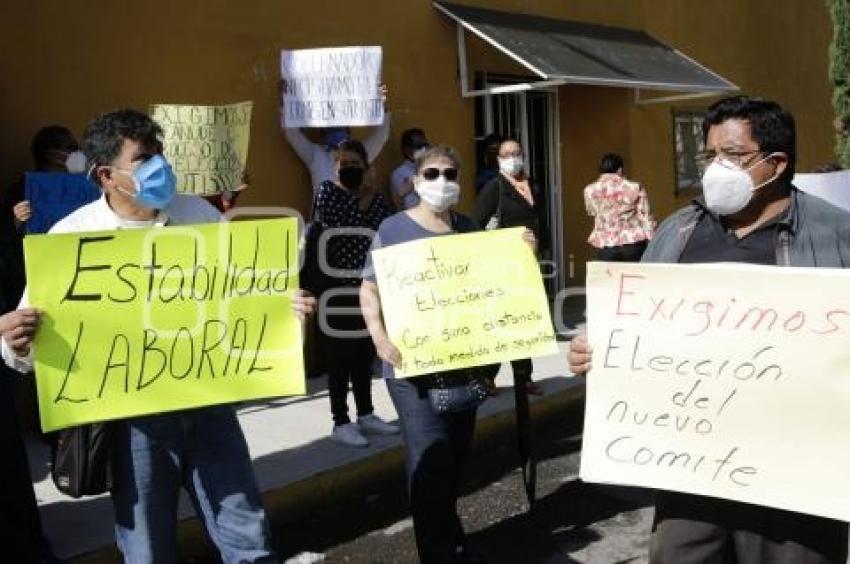 MANIFESTACIÓN SINDICATO ISSSTEP