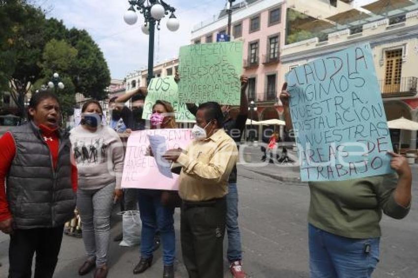 MANIFESTACIÓN VENDEDORES AMBULANTES