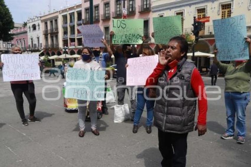 MANIFESTACIÓN VENDEDORES AMBULANTES