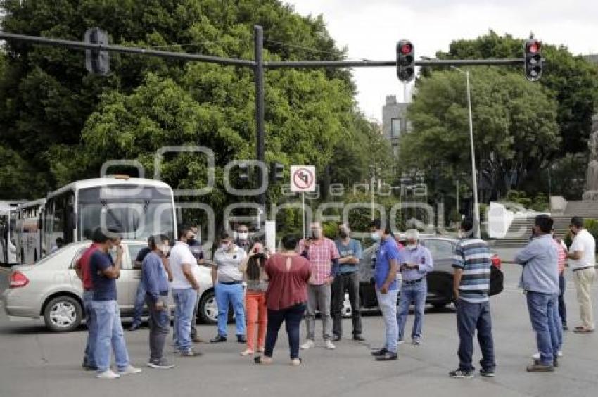 MANIFESTACIÓN CONDUCTORES PLATAFORMAS