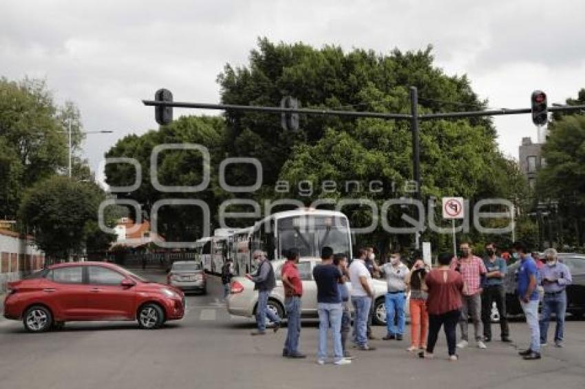 MANIFESTACIÓN CONDUCTORES PLATAFORMAS