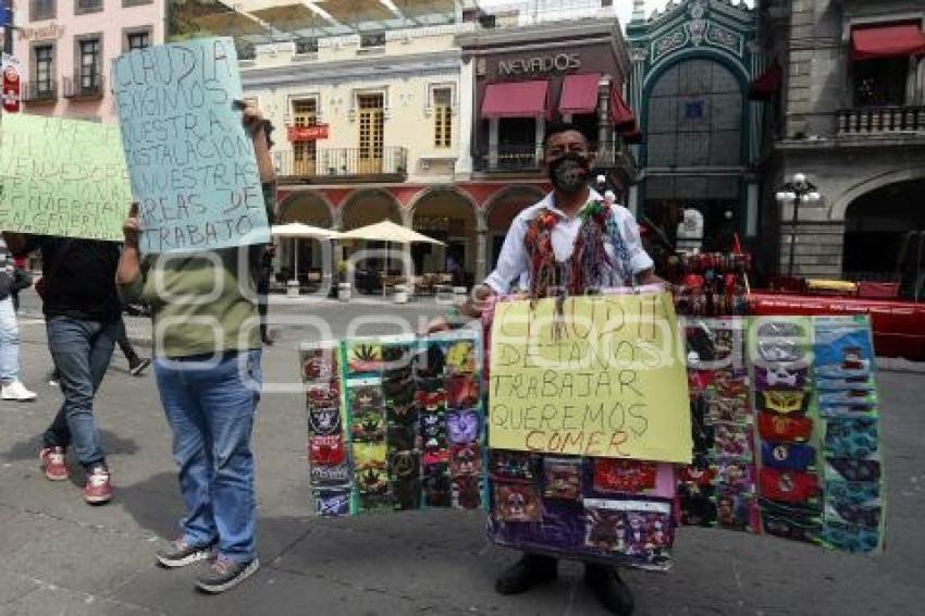 MANIFESTACIÓN VENDEDORES AMBULANTES