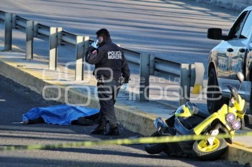 NOTA ROJA . MOTOCICLISTA XONACATEPEC