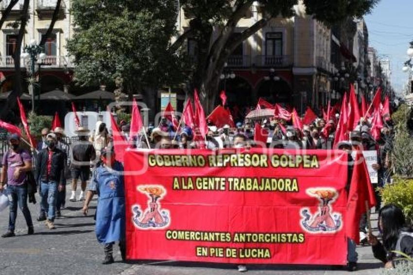 MANIFESTACIÓN . ANTORCHA CAMPESINA