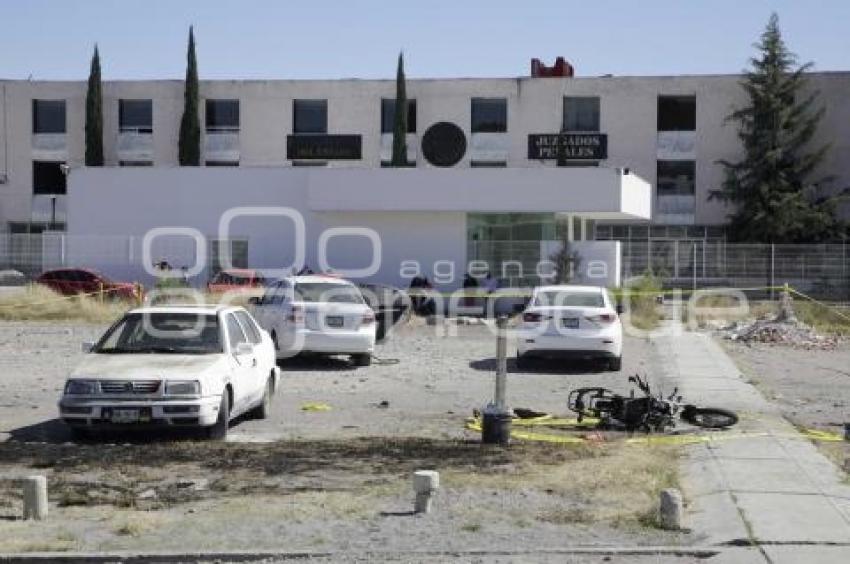 INCENDIO MOTOCICLETA CERESO