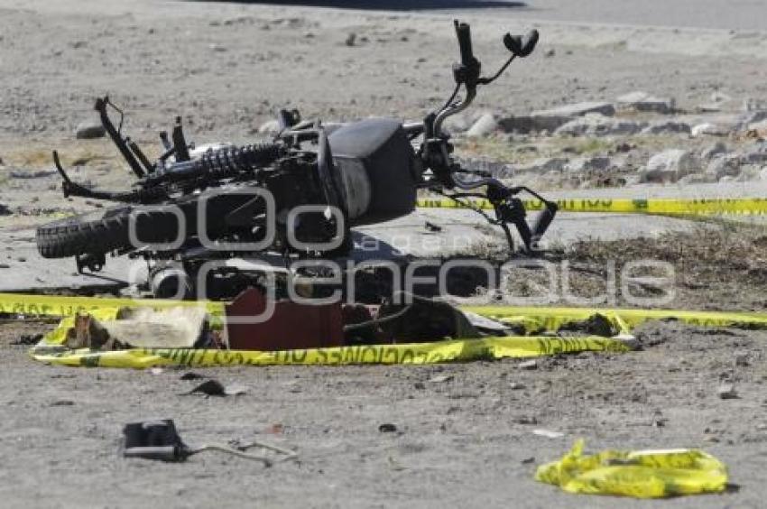 INCENDIO MOTOCICLETA CERESO