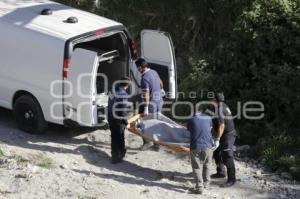 CANOA . LEVANTAMIENTO DE CADÁVER 