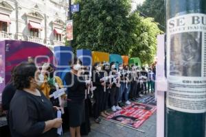 PROTESTA . MUJERES DESAPARECIDAS