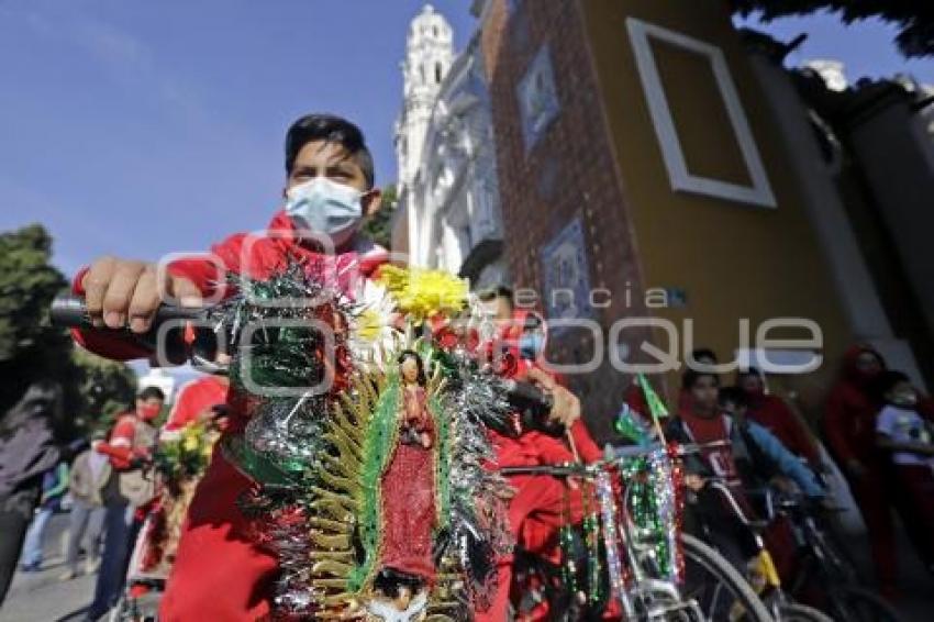 VIRGEN DE GUADALUPE . CICLISTAS