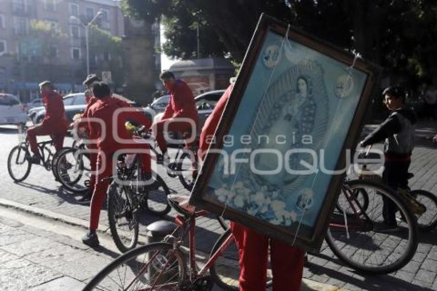 VIRGEN DE GUADALUPE . CICLISTAS