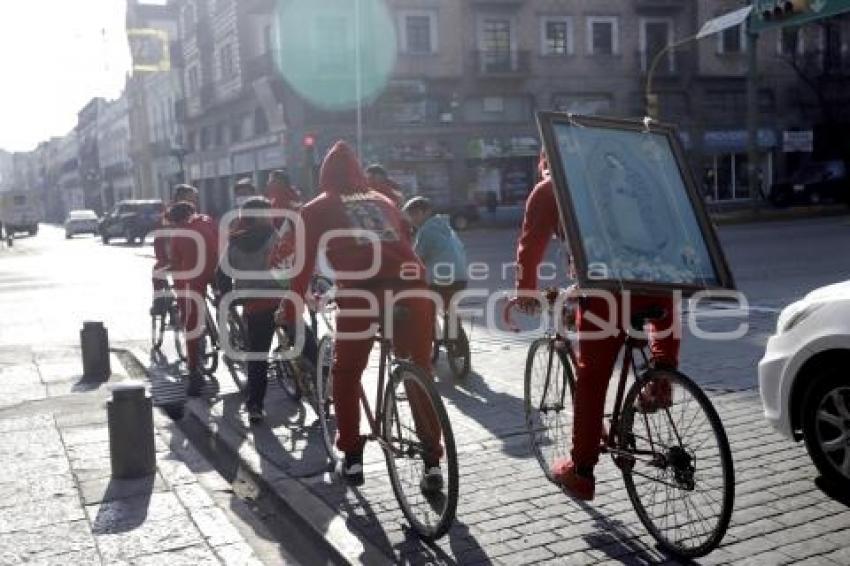 VIRGEN DE GUADALUPE . CICLISTAS