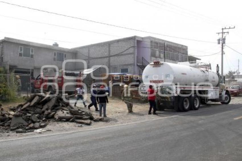 TEXMELUCAN . INCENDIO MAQUILADORA