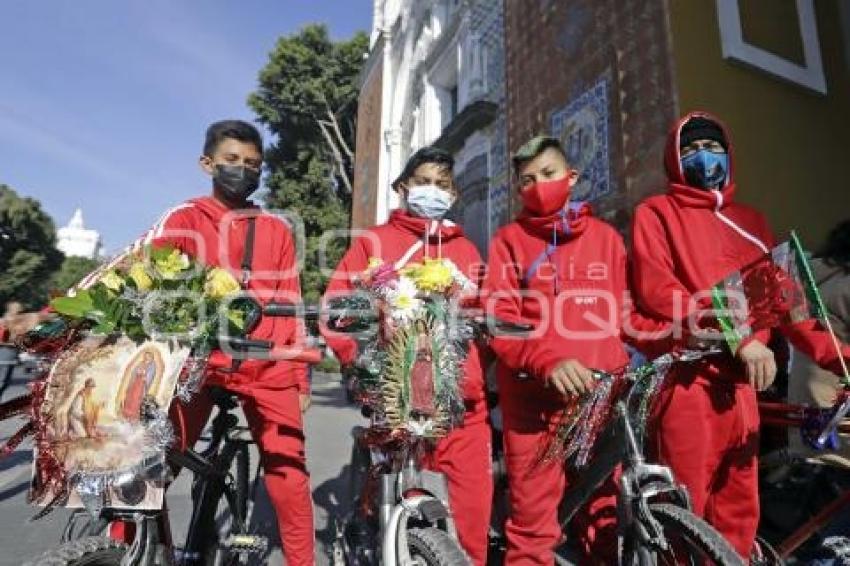 VIRGEN DE GUADALUPE . CICLISTAS