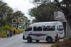 TEHUACÁN . CONFLICTO TRANSPORTISTAS