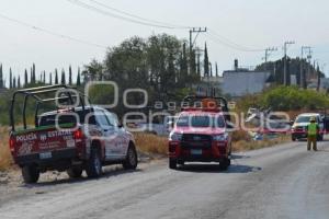 TEHUACÁN . ACCIDENTE AUTOMOVILÍSTICO