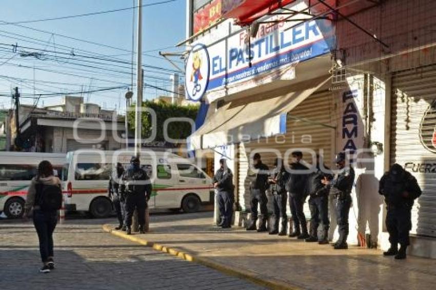 TEHUACÁN . OPERATIVO AMBULANTES