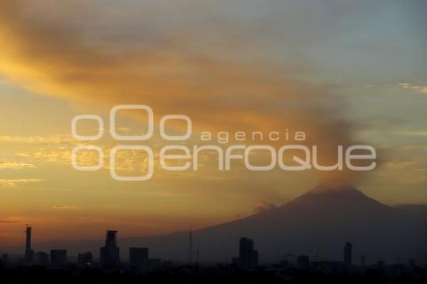 ATARDECER . POPOCATÉPETL