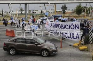 CIERRE VÍA ATLIXCÁYOTL . PANISTAS