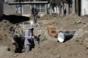 CUAUTLANCINGO . OBRA ALCANTARILLADO