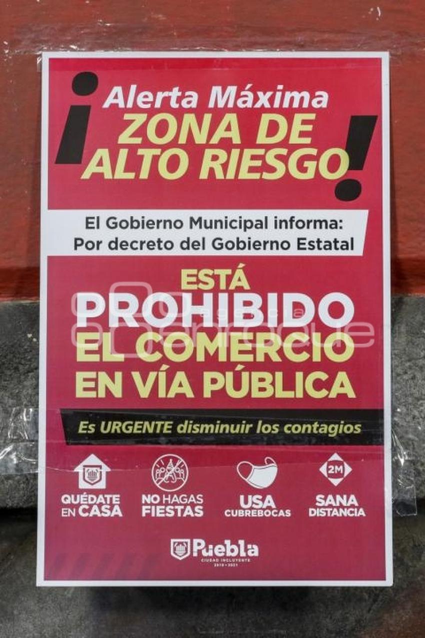 CARTELES . PROHIBICIÓN AMBULANTAJE