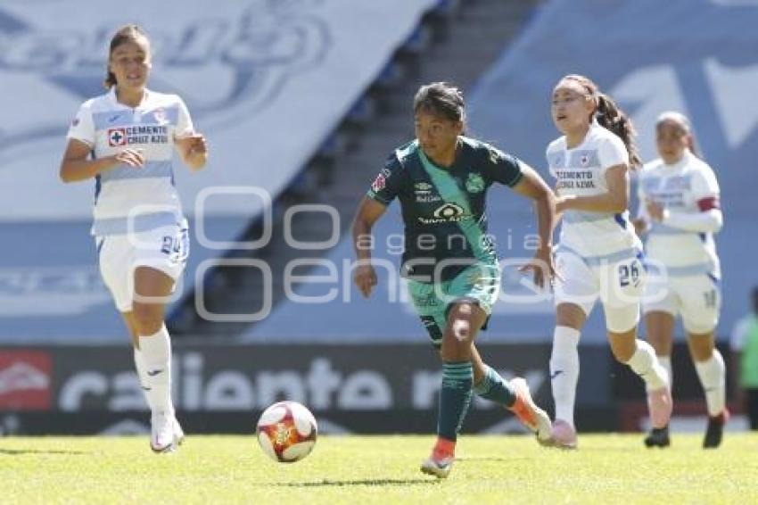 FÚTBOL FEMENIL . PUEBLA VS CRUZ AZUL