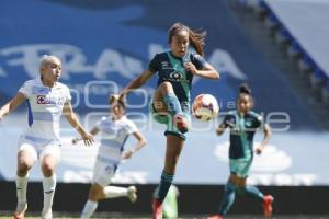 FÚTBOL FEMENIL . PUEBLA VS CRUZ AZUL