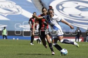 FÚTBOL FEMENIL . CLUB PUEBLA VS ATLAS