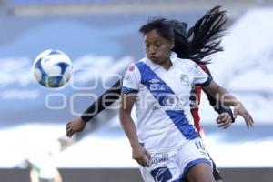 FÚTBOL FEMENIL . CLUB PUEBLA VS ATLAS