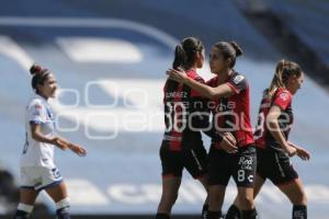 FÚTBOL FEMENIL . CLUB PUEBLA VS ATLAS