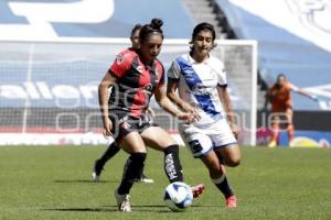 FÚTBOL FEMENIL . CLUB PUEBLA VS ATLAS