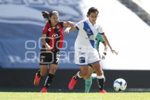 FÚTBOL FEMENIL . CLUB PUEBLA VS ATLAS