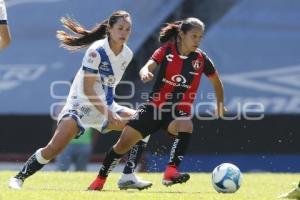 FÚTBOL FEMENIL . CLUB PUEBLA VS ATLAS