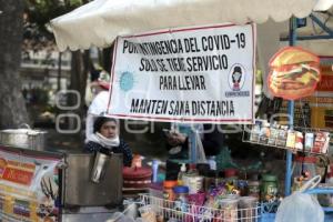 PASEO BRAVO . VENDEDORES AMBULANTES