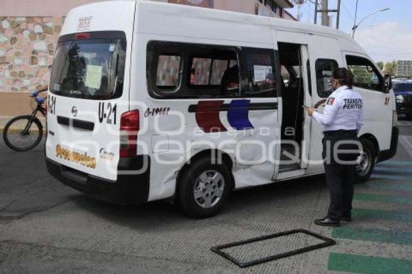 CHOQUE TRANSPORTE PÚBLICO