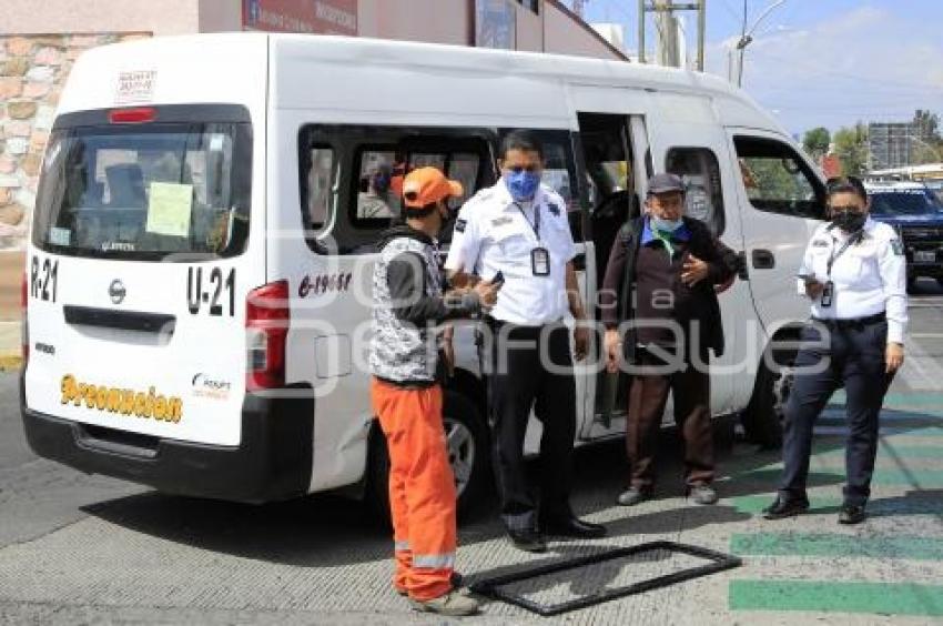 CHOQUE TRANSPORTE PÚBLICO