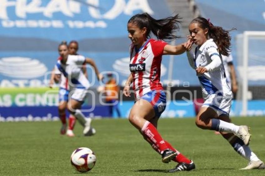 FUTBOL FEMENIL . CLUB PUEBLA VS SAN LUIS