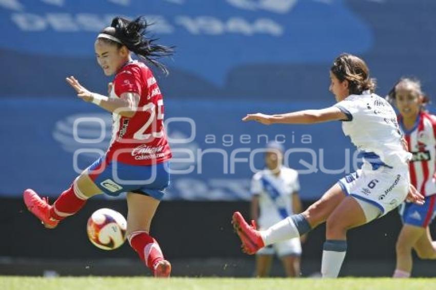 FUTBOL FEMENIL . CLUB PUEBLA VS SAN LUIS