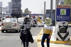 MANIFESTACIÓN CASETA VÍA ATLIXCAYOTL