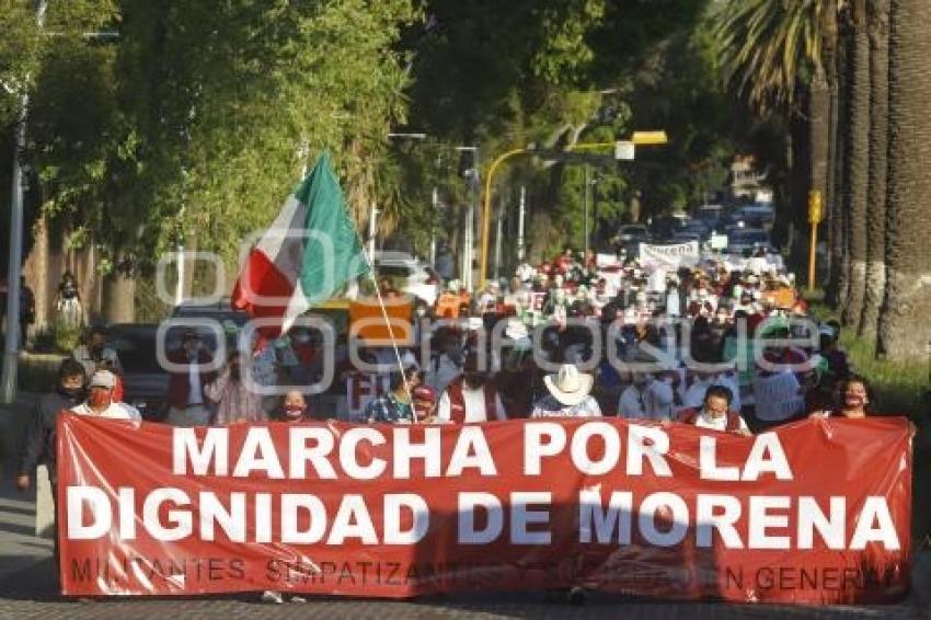 MORENA . MARCHA POR LA DIGNIDAD